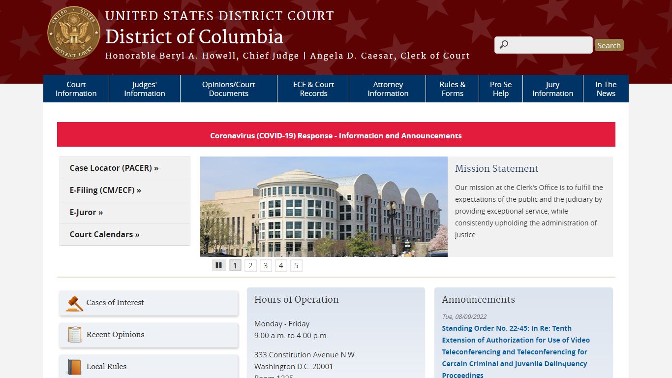 District of Columbia | United States District Court